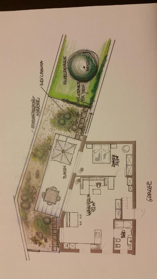 Ruhige Ferienwohnung Mit Garten Und Garage In Privatvilla Marling Buitenkant foto